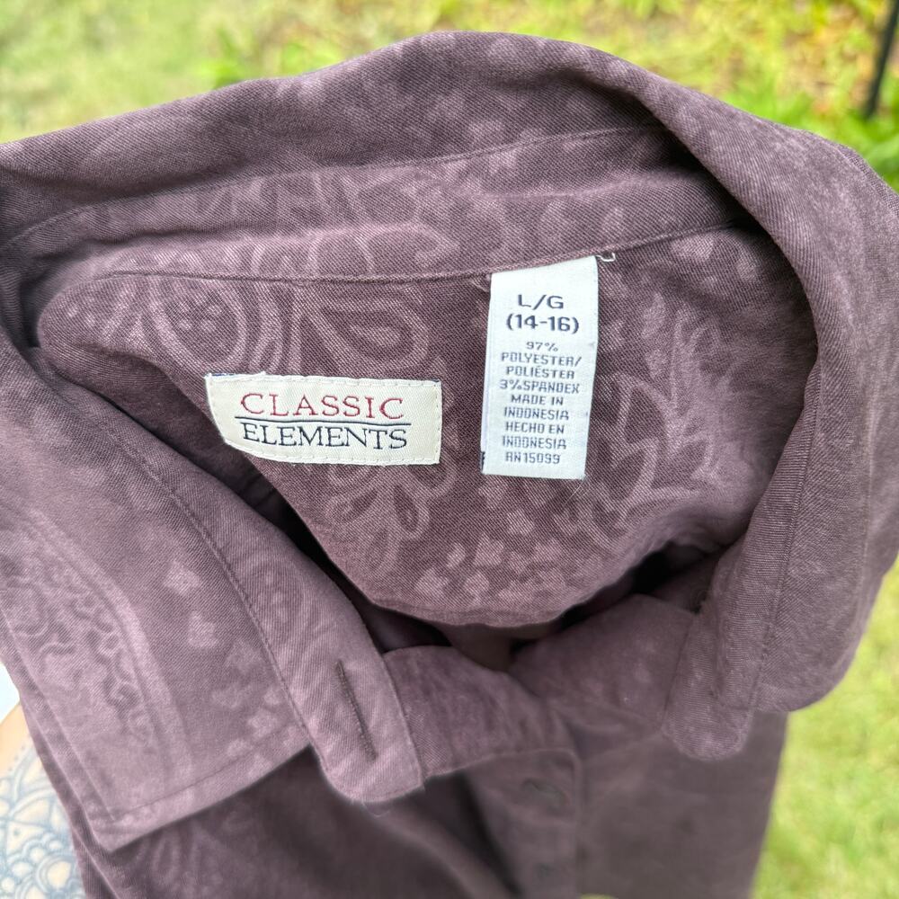 Classic Elements| Subtle Floral Print Women’s Lar… - image 4